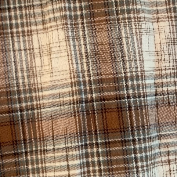 Toad & Co Smythy LS Button Up Shirt Mens L 100% Organic Cotton Brown Plaid - Picture 3 of 6